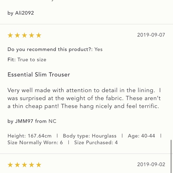 Anthropologie The Essenntial Slim Trousers - Picture 7 of 16